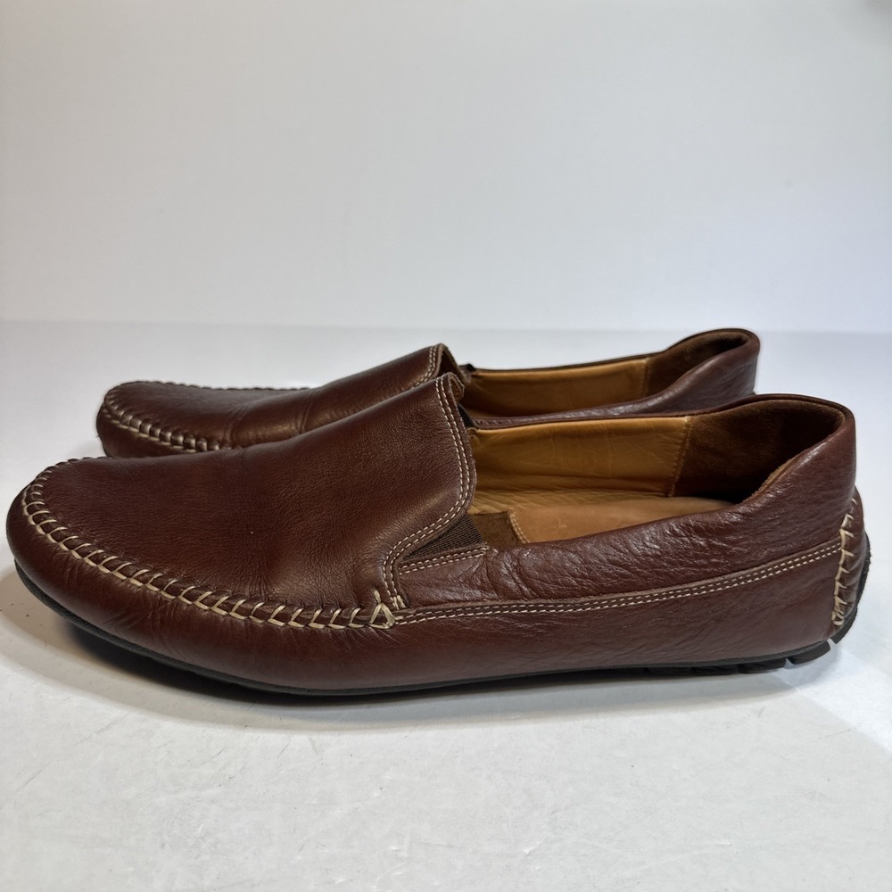 Men's Johnston & Murphy Cresswell Leather Loafer‎ 25-3973 Size 12M Sheepskin